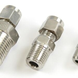 stainless compression fittings one sixteenth in. npt to one half in. npt